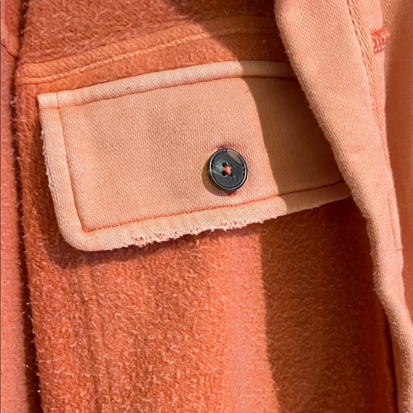 Free People Ruby Shacket in Scarlet Ibis Sz L Brand New - Picture 3 of 10